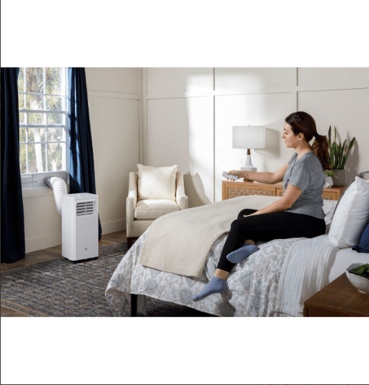 APFD06JASW - GE® 6,100 BTU Portable Air Conditioner with Dehumidifier and Remote, White