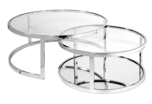 AVON Nesting Coffee Table GY-CT-509 2pc Round Nesting Table