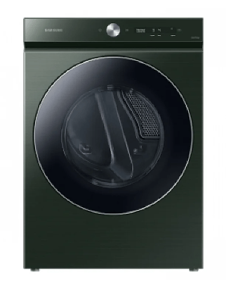 Samsung Bespoke DVE53BB8900GAC Dryer, 27" Width, Electric Dryer, 7.5 cu. ft. Capacity, Steam Clean, 20 Dry Cycles, 5 Temperature Settings, Stackable, Steel Drum, Wifi Enabled, Forest Green colour Steam Hose Kit Included