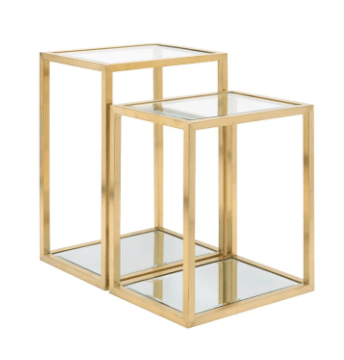 MULTI-LEVEL GY-ET-8166BG Brushed Gold End Table W60*D40*H60CM