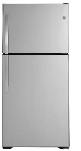 GTS18FSLKSS 19.2 Cu. Ft. Top Freezer Refrigerator in Fingerprint Resistant Stainless Steel, Garage Ready