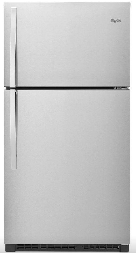 Whirlpool WRT541SZDM Top Mount Refrigerator, 33" Width, 21 .3 cu. ft. Capacity, Stainless Steel colour