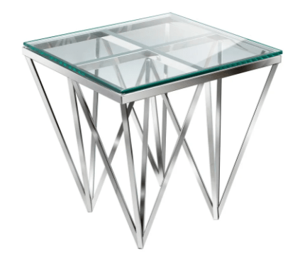 LUXOR End Table GY-ET-7745 Polished stainless steel
