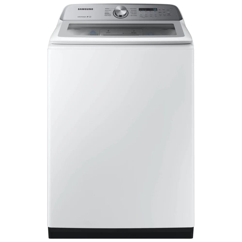 Samsung WA50R5200AW - WA50R5200AW/US Top Load Washer, 27 1/2 inch Width, ENERGY STAR Certified, 5.8 cu. ft. Capacity, 8 Wash Cycles, 5 Temperature Settings, 750 RPM Washer Spin Speed, White colour Soft Close Lid, Water Faucet