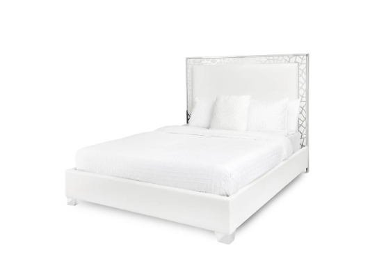 WELLINGTON QUEEN BED GY-BED-7982K White PU