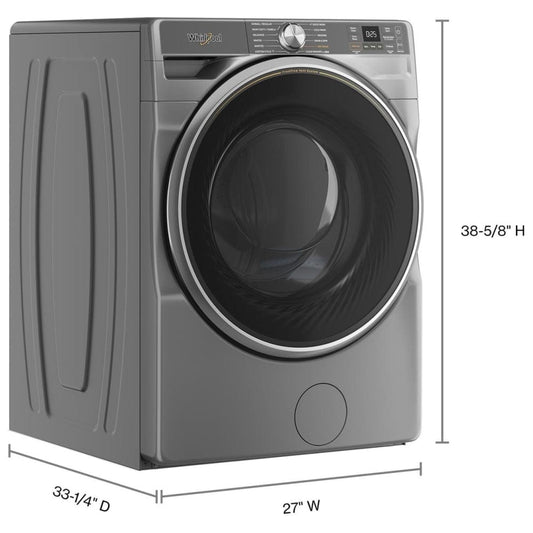 Whirlpool WFW6720RR Front Load Washer, ENERGY STAR Certified, 5.8 cu. ft. Washer Capacity, 1,160 RPM Washer Spin Speed, 12 Wash Cycles, 5 Temperature Settings, Steam Clean, Wifi Enabled, Other color