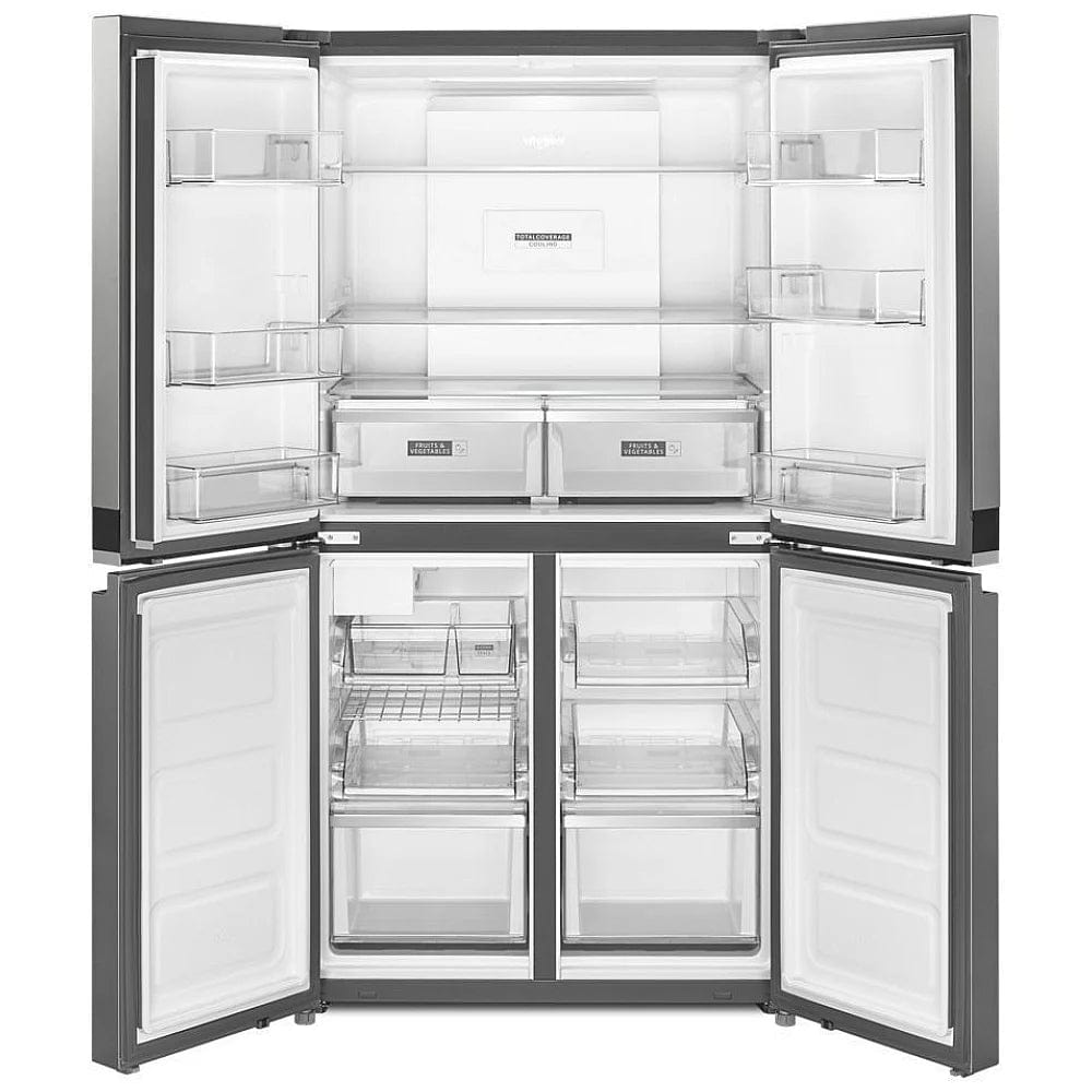 Whirlpool WRQA59CNKZ French Door Refrigerator, 36 inch Width, ENERGY STAR Certified, Counter Depth, 19.4 cu. ft. Capacity, Metallic Steel colour