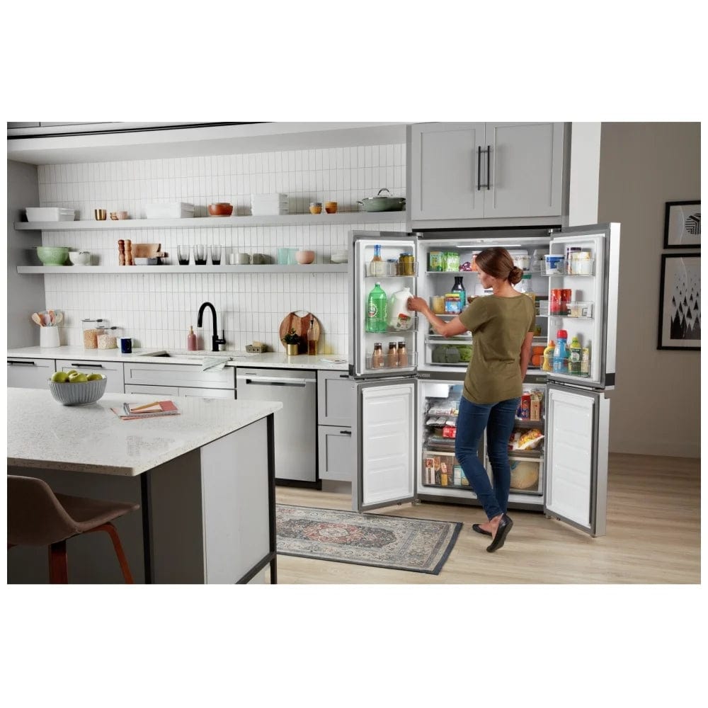 Whirlpool WRQA59CNKZ French Door Refrigerator, 36 inch Width, ENERGY STAR Certified, Counter Depth, 19.4 cu. ft. Capacity, Metallic Steel colour