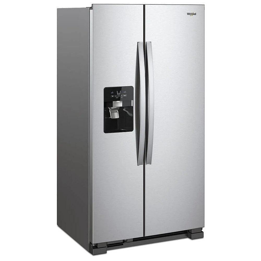 Whirlpool WRS321SDHZ Side by Side Refrigerator, 33 inch Width, 21.4 cu. ft. Capacity, Stainless Steel colour