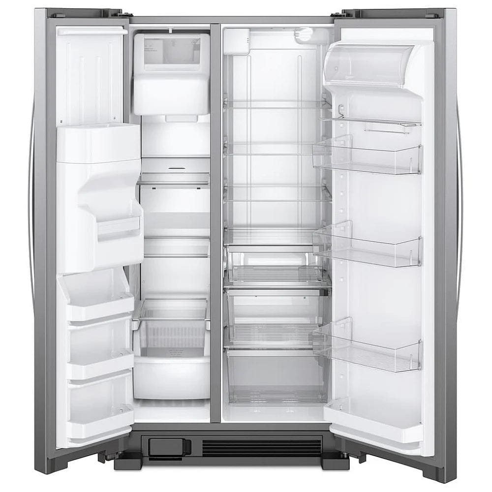 Whirlpool WRS321SDHZ Side by Side Refrigerator, 33 inch Width, 21.4 cu. ft. Capacity, Stainless Steel colour