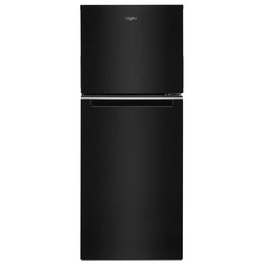 Whirlpool WRT112CZJB Top Freezer Refrigerator, 24 inch Width, 11.6 cu. ft. Capacity, Optional Ice Maker (Special Order), Counter Depth, Black color Category: Top Freezer Refrigerators