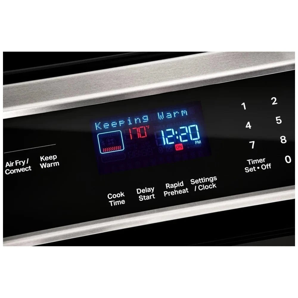 Whirlpool WSIS5030RZ Induction Range, 6.4 cu. ft. Capacity, 30 inch Exterior Width, True Convection, 4 Burners, Storage Drawer, Air Fry, Self Clean, 3,700 Watts Highest Burner Element, Stainless Steel colour Category: Induction Ranges