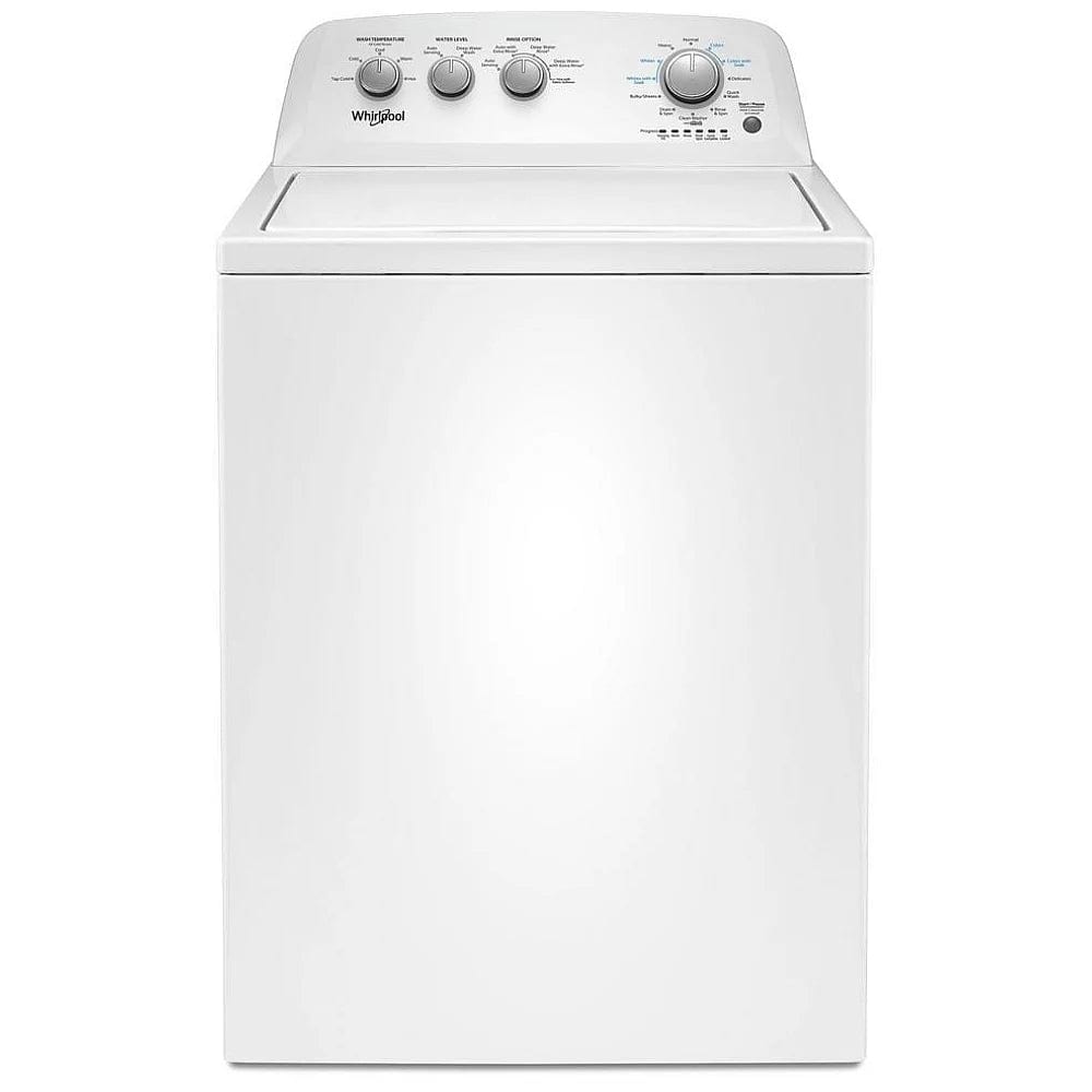 Whirlpool WTW4855HW Top Load Washer, 27 inch Width, Agitator, 4.4 cu. ft. Capacity, 12 Wash Cycles, 5 Temperature Settings, 700 RPM Washer Spin Speed, White colour (Contains Agitator)