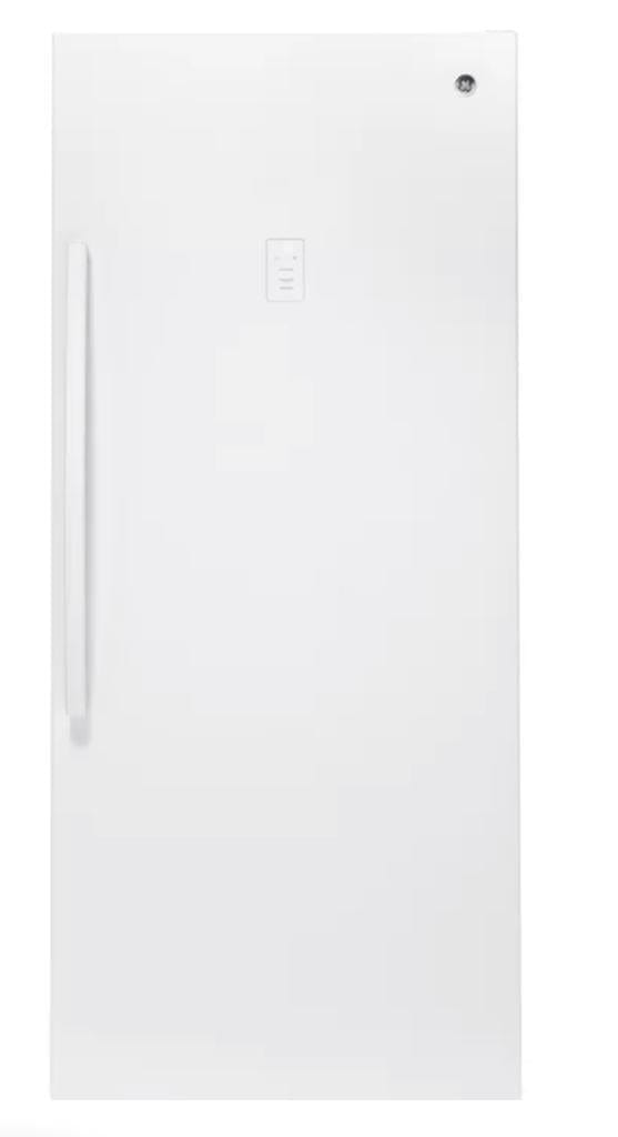 GE FUF21SMRWW Upright Freezer, 32 7/8" Width, 21.3 cu. ft. Capacity, Frost Free, Interior Light (Freezer), White colour Garage Ready