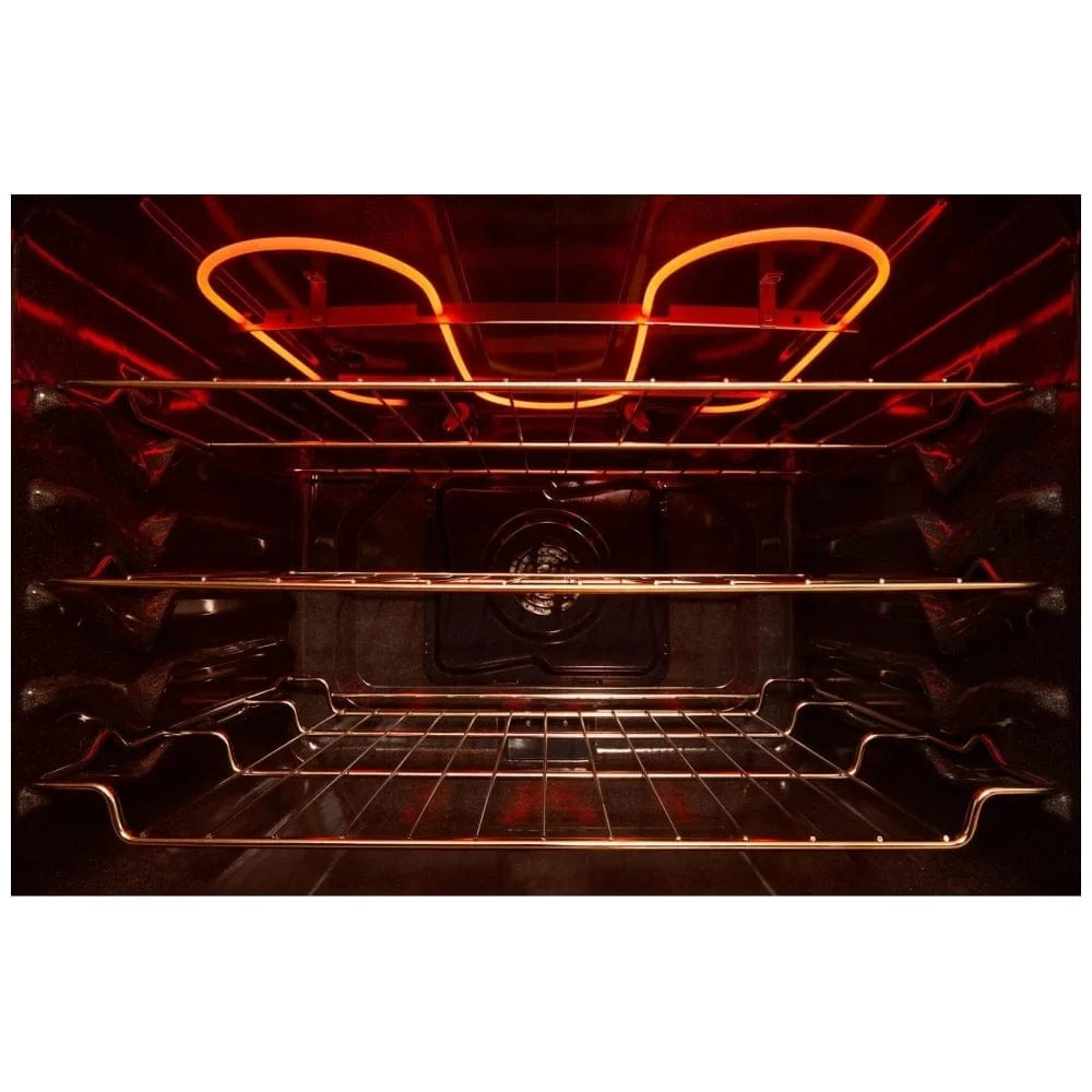 Whirlpool YWFES7530RZ Electric Range, 5.3 cu. ft. Capacity, 30 inch Exterior Width, True Convection, 5 Burners, Storage Drawer, Air Fry, Self Clean, 3,000 Watts Highest Burner Element, Stainless Steel color Category: Electric Ranges