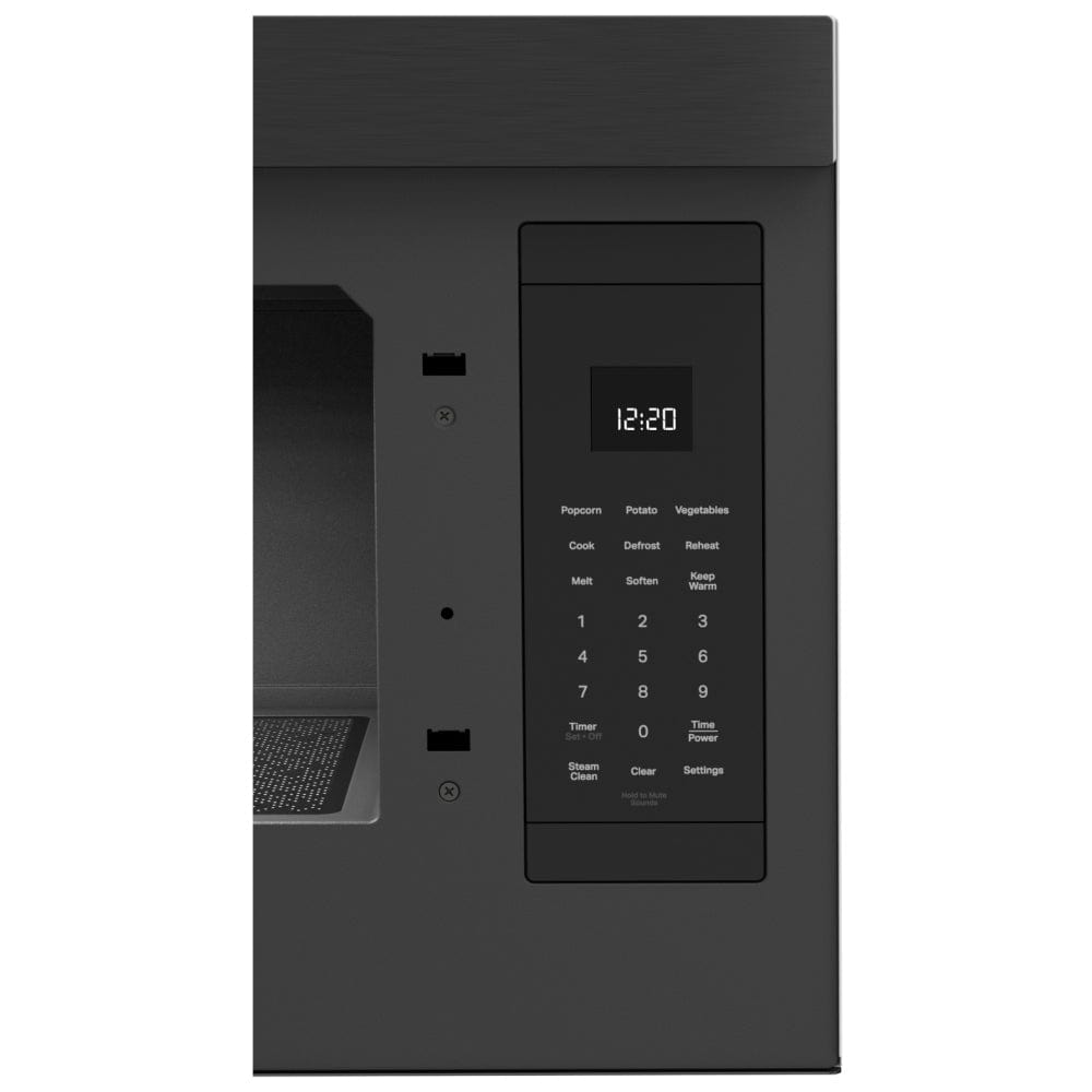 Whirlpool YWMMF5930PV Over the Range Microwave, 30 inch Exterior Width, 1.1 cu. ft. Capacity, 300 CFM, 1,000 W Watts, Black Stainless Steel color flush mount