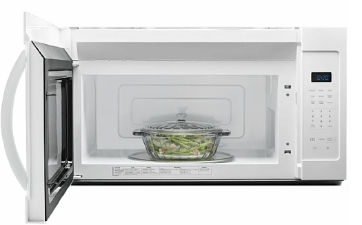 Whirlpool YWMH31017HW Over the Range Microwave, 1.7 cu. ft. Capacity, 300 CFM, 900W Watts, Incandescent, 30" Exterior Width, White colour