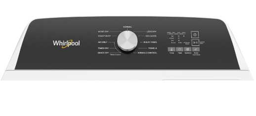 Whirlpool WGD5010LW Dryer, 29 inch Width, Gas, 7 cu. ft. Capacity, 4 Temperature Settings, Steel Drum, White colour 7.0 Cu. Gas Moisture Sensing Dryer