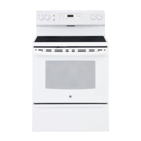 GE 30" Electric Freestanding Range with Storage Drawer White (JCB635DKWW)