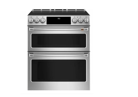 Cafe CCHS950P2MS1 Range, 30" Exterior Width, Electric Range, Self Clean, Induction Elements, Convection, 5 Burners, 6.7 cu. ft. Capacity, 2 Ovens, Wifi Enabled,