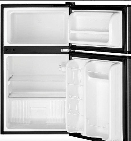 GE GDE03GLKLB Compact Refrigerator, 18 5/8" Width, ENERGY STAR Certified, Stainless Steel colour