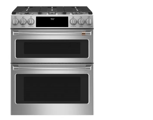 Cafe CC2S950P2MS1 Range, 30" Exterior Width, Dual Fuel Range, Self Clean, Gas Burners, Convection, 6 Burners, 6.7 cu. ft. Capacity, 2 Ovens, Wifi Enabled
