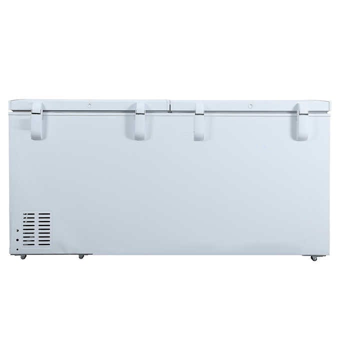 Hamilton Beach 25 cu.ft. White Dual Door Chest Freezer HBFRF2530