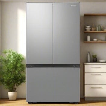 Samsung 36 in. 31.5 cu. ft. Stainless Steel 3 Door French Door Refrigerator with Dual Auto Ice Maker RF32CG5N10SRAA