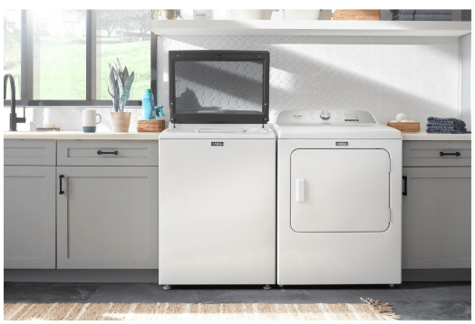 Maytag YMED6500MW Dryer, 29" Width, Electric Dryer, 7 cu. ft. Capacity, Steam Clean, 12 Dry Cycles, 4 Temperature Settings, White colour