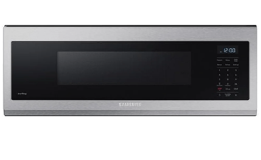 Samsung ME11A7510DS - ME11A7510DS/AC Over the Range Microwave, 1.1 cu. ft. Capacity, 400 CFM, 1000W Watts, Halogen, 30" Exterior Width, Stainless Steel colour