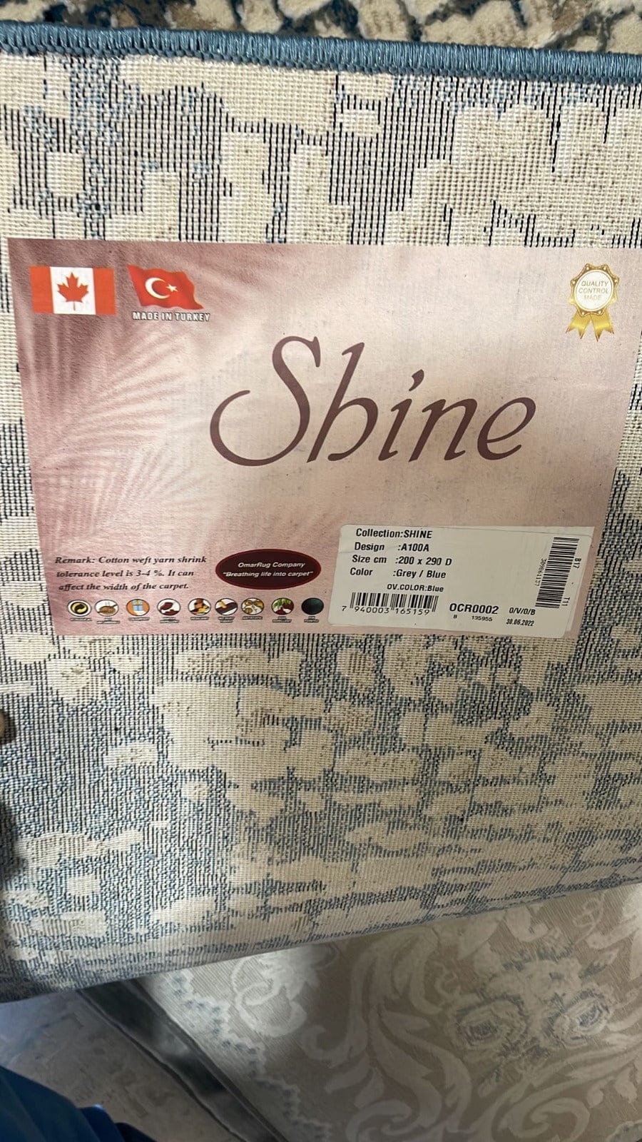 SHINE 7 X 10 Ft. Design No. A100A