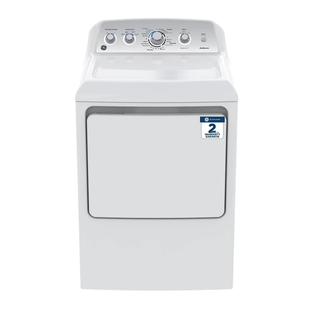 GE Adora 27 Inch 7.4 cu. ft. Front Load Electric Dryer in White GTD46EDMNWS