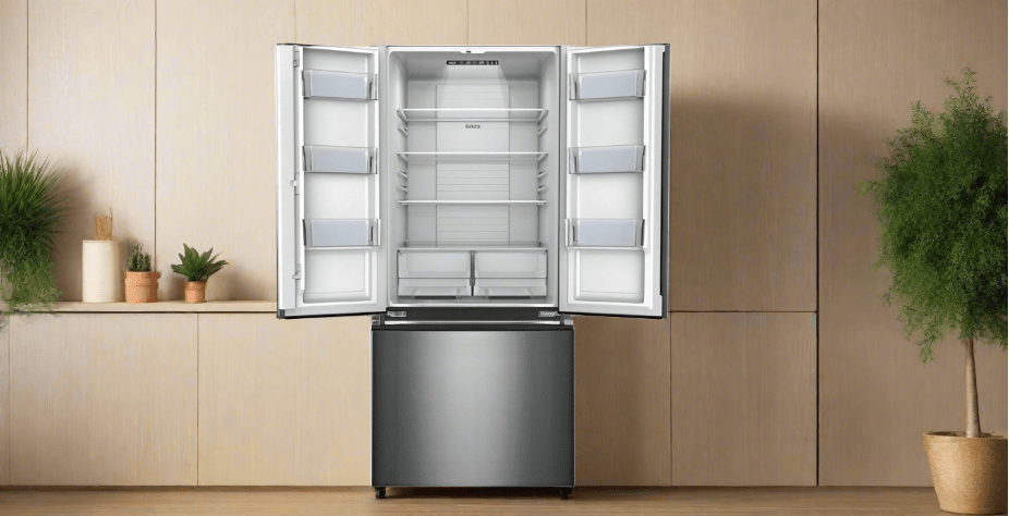 Galanz 28" 16 Cu. Ft. French Door Refrigerator with LED Lighting (GLR16FS2M08) - Stainless Steel