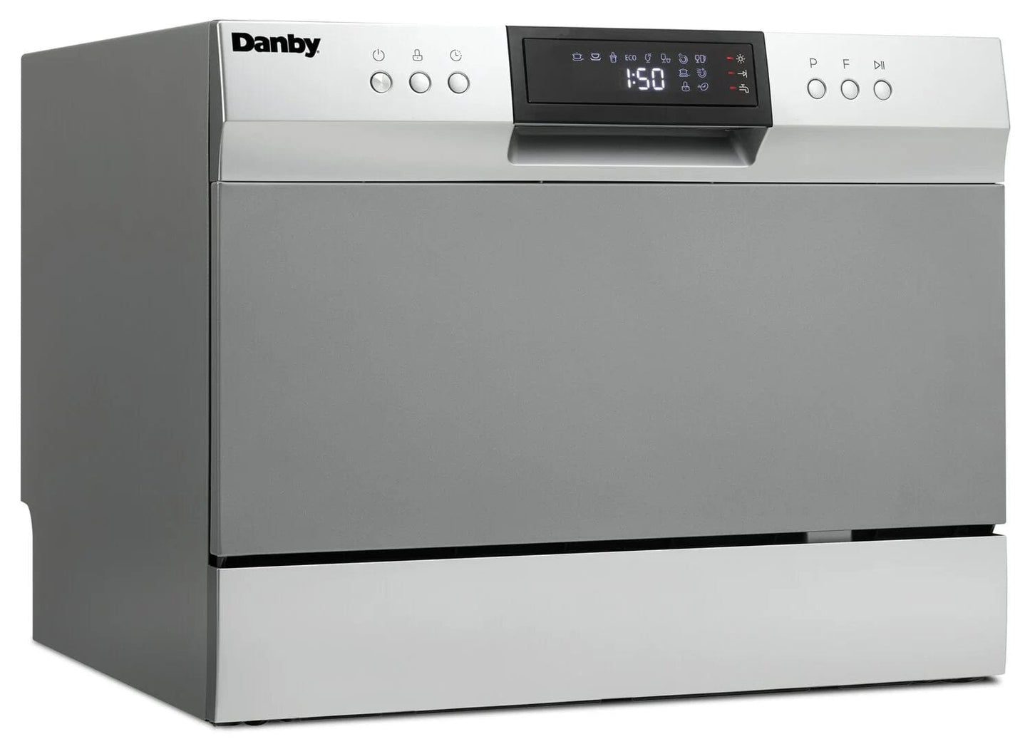 Danby 22" 54dB Portable Dishwasher with Stainless Steel Tub (DDW631SDB) - Stainless Steel/Silver