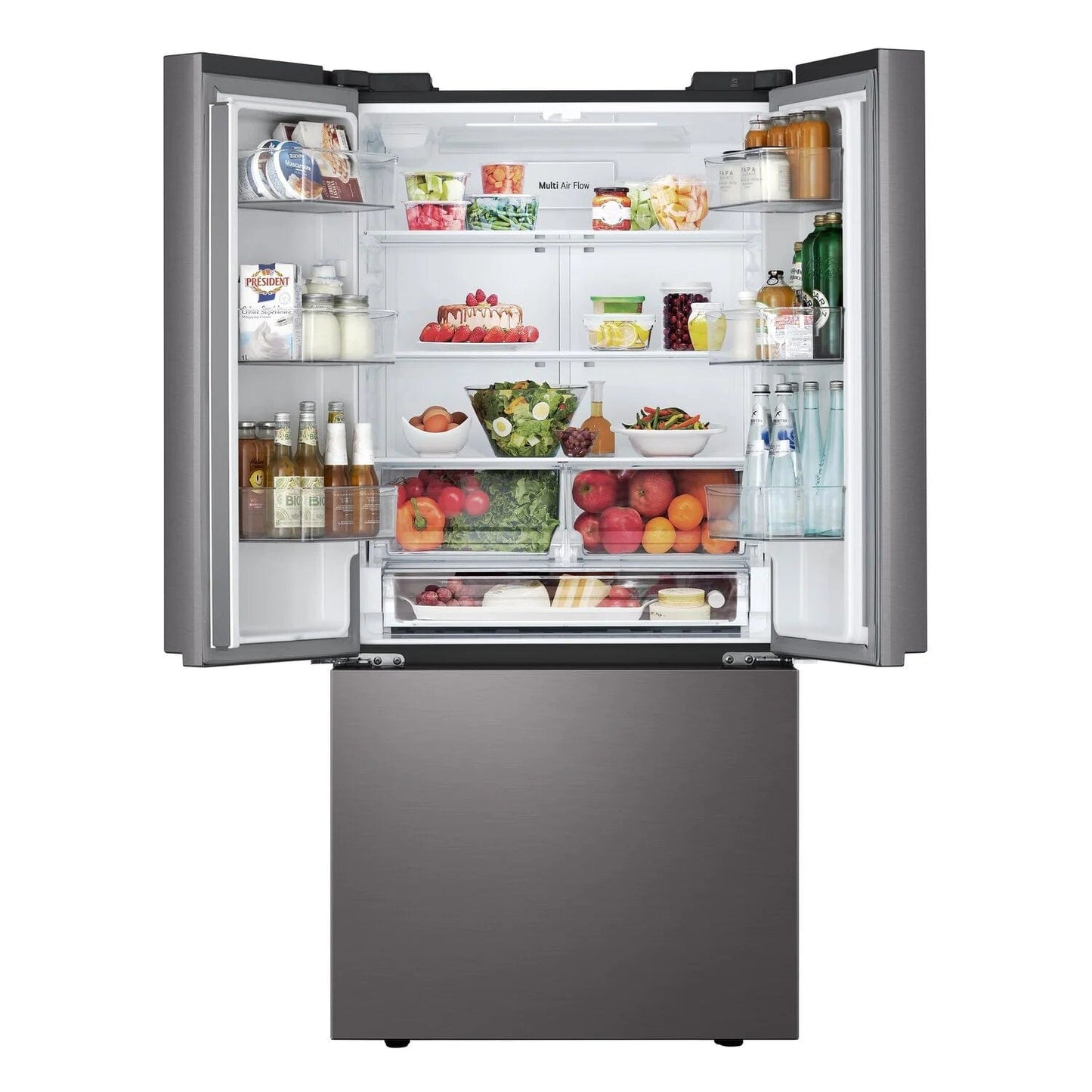 25 cu. ft. French 3-Door Standard-Depth Refrigerator with Single Ice Maker (LF25S6200D)