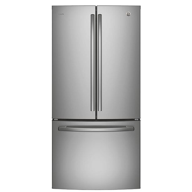 GE Profile PNE25NYRKFS French Door Refrigerator, 33" Width, ENERGY STAR Certified, 24.8 cu. ft cu. ft., Interior Water Dispenser, Stainless Steel