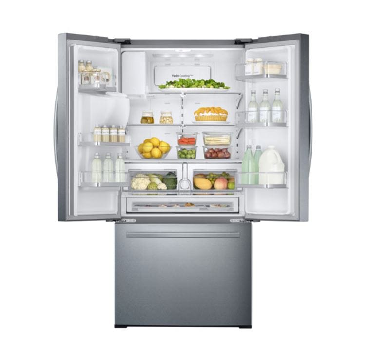 Samsung 33" 25.5 Cu. Ft. French Door Refrigerator w/ Water & Ice Dispenser - Stainless Steel Fridge RF26J7510SR/AA