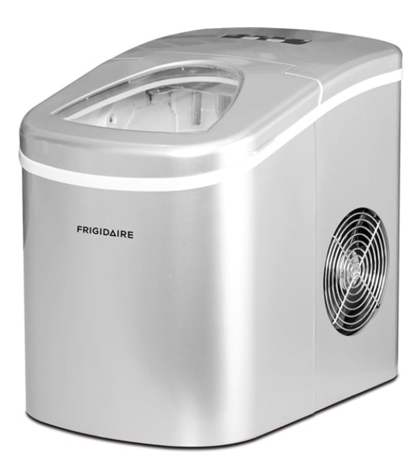 FRIGIDAIRE EFIC189-Silver Compact Ice Maker, 26 lb per Day, Silver (Packaging May Vary) REFURBISED