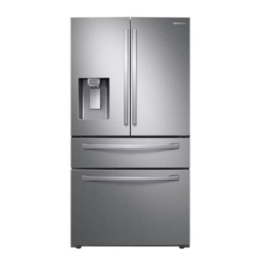 Samsung - 35.8 Inch 22.6 cu. ft French Door Refrigerator in Stainless - RF28R7201SR