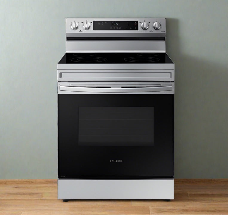 Samsung 30" 6.3 Cu. Ft. 5-Element Freestanding Electric Range (NE63A6111SS) - Stainless Steel