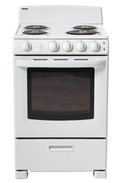 Danby - 2.9 cu. ft Electric Range in White - DER244WC (scratch and dent) Refurbished
