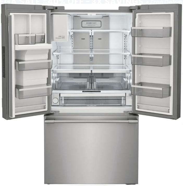 Frigidaire Professional 36-inch W 27.8 Cu. Ft. French Door Refrigerator in Smudge-Proof® Stainless Steel - ENERGY STAR® Model # PRFS2883AF