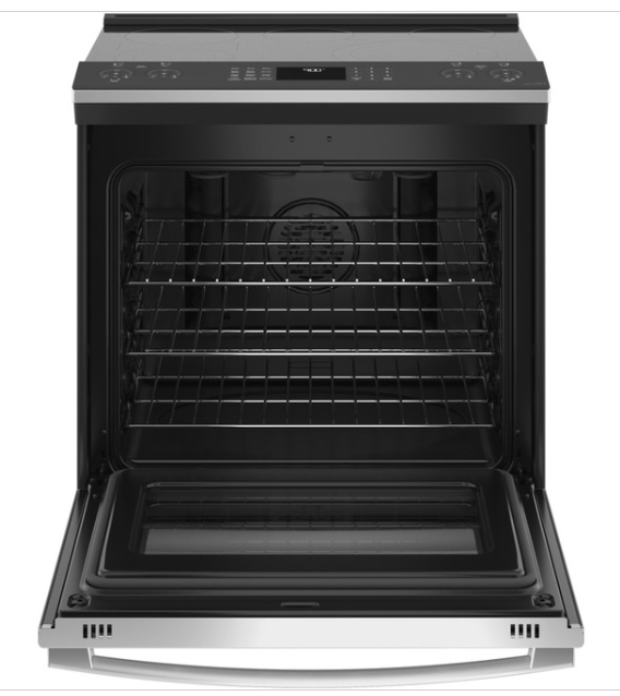 30-inch, 5.3-cu ft, Slide In Electric Range with Self-Cleaning Convection Oven - PSS93YP1FS
