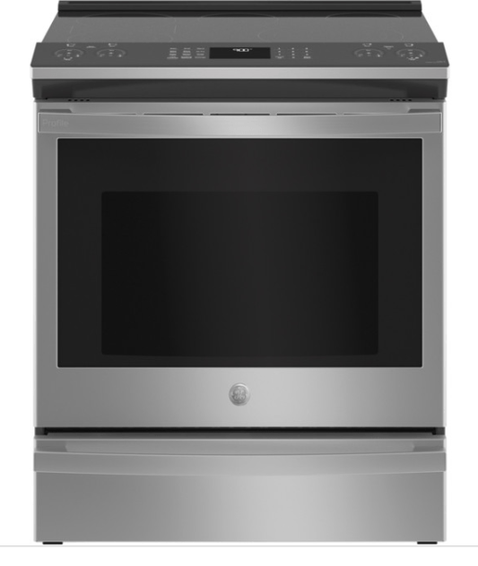 30-inch, 5.3-cu ft, Slide In Electric Range with Self-Cleaning Convection Oven - PSS93YP1FS