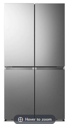 Hisense 21.5 Cu. Ft. Counter-Depth Four-Door Refrigerator - RQ22N6ASD 36" Width