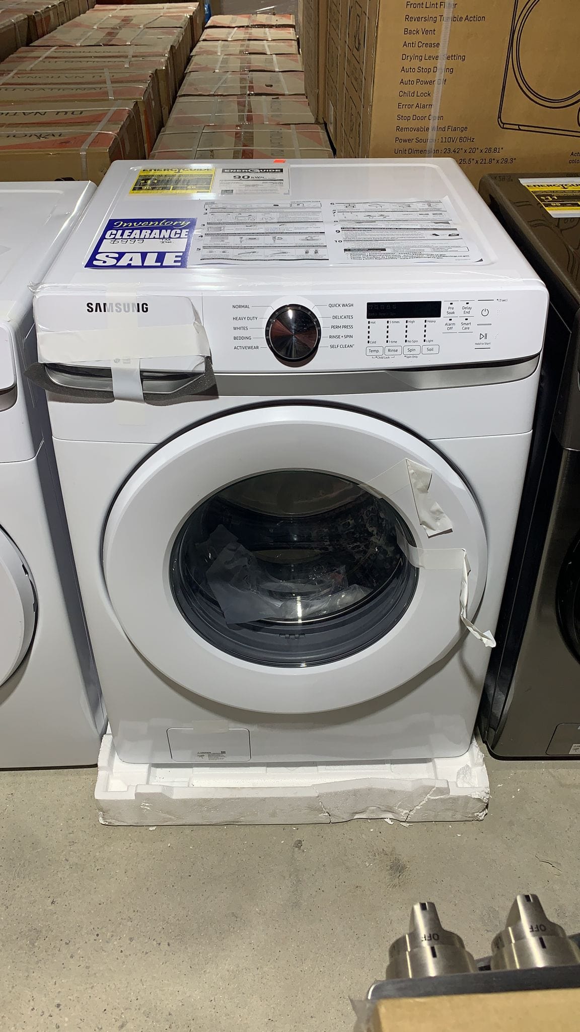 samsung 5.2 cu. ft. high efficiency front load washer