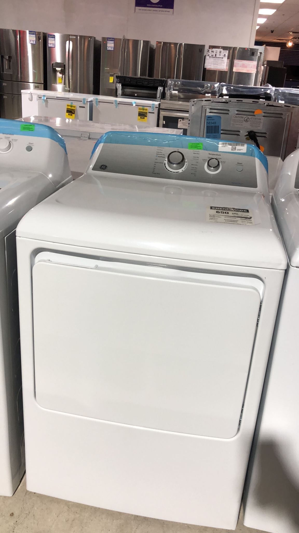 GE 7.2 Cu. Ft. Electric Dryer (GTD40EBMRWS) - White