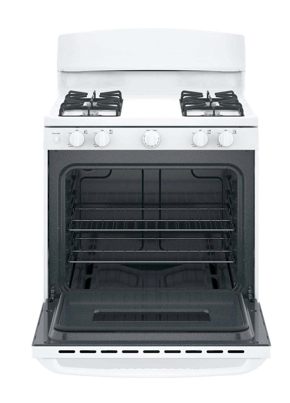 GE Profile 30" 4.8 Cu. Ft. Free-Standing Gas Range with Broiler Drawer (JCGBS10DEMWW) - White