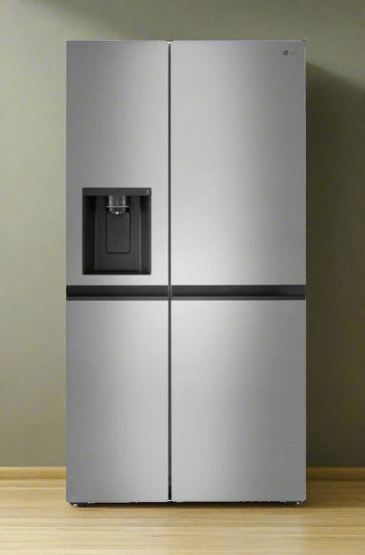 LG 36" 27.1 Cu Ft Side-By-Side Refrigerator with Water & Ice Dispenser (LRSXS2706V) -Platinum Silver