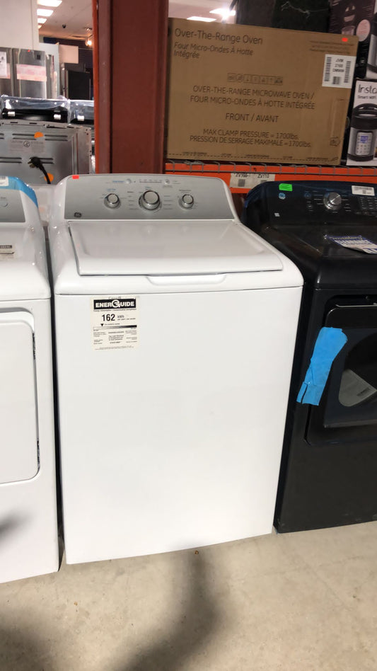 GE 4.4 Cu. Ft. High Efficiency Top Load Washer (GTW331BMRWS) - White